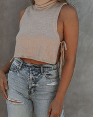 Elias Turtleneck Knit Crop Top