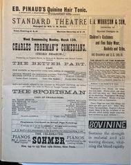 Standard Theatre, NY. Charles Frohman's Comedians in "The Better Part" and "The Sportsman." March 13, 1892.