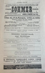 Alhambra Theatre, NY. "Modern Vaudeville." Oct. 5, 1908.