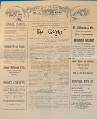 Daly's Theatre, NY. "The Geisha." Oct. 7, 1896.