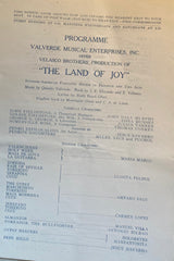 Park Theatre, NY. The Velasco Brothers' "The Land of Joy." (1917)