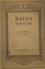 Bayes Theatre, NY. "Gertie." June 13, 1927.