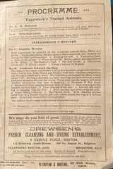 Columbia Theatre, Boston. "Hagenbeck's Trained Animals." May 28, 1894.