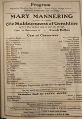 Columbia Theatre, SF. "The Stubbornness of Geraldine." May 25, 1903.