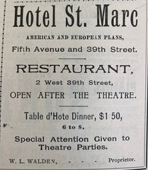 Empire Theatre, NY. Mr. John Drew in "The Bauble Shop." With 'Maud' Adams. Nov. 19, 1894.