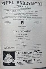 (Doris Day) Ethel Barrymore Theatre, NY. "The Women." Oct. 4, 1937.