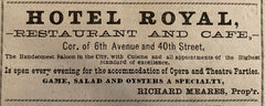 Casino Theatre, NY. "Erminie." Nov. 21, 1886.