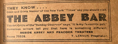 Abbey Theatre, Dublin. "The New Gossoon." Dec. 3, 1951.