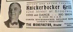 "The Ramblers." May 2, 1927. Lyric Theatre, NY.