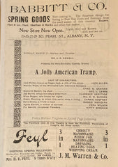 Griswold Opera House. "A Jolly American Tramp." March 17, 1902. Troy, NY.