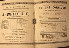 Royal Court Theatre, London. "A White Lie" and "In the Corridor." May 25th, 1889.