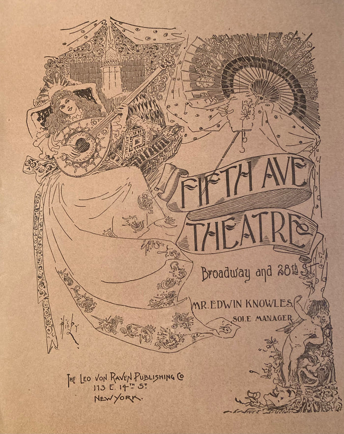 5th Avenue Theatre, NY. "Twelth Night." March 5th, 1900.