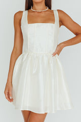 Suri Corset Bust Mini Dress Ivory