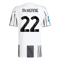 adidas Men's Juventus Kalulu Home Jersey w/ Serie A Patch 25/26 (White/Black/Pink) | SoccerWearhouse