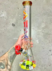 AFM Glass The Clown Beaker 18"
