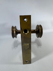 Antique Norwalk Mortise Lock Set with Ornate Brass Door Knobs Victorian Door Hardware