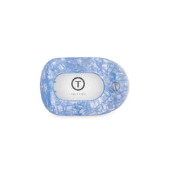Blue Lagoon Small Flat Round Hair Clip