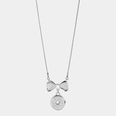 Bow Necklace - Silver
