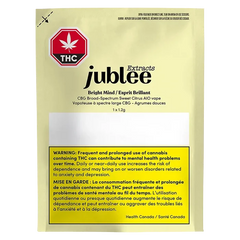 Jublee Extracts 1.2 g Bright Mind Sweet Citrus Liquid Diamond+CBG Disposable Vape Vapes