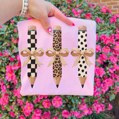 Brushstroke Pencil Bow Tee - 260 Broadway Boutique
