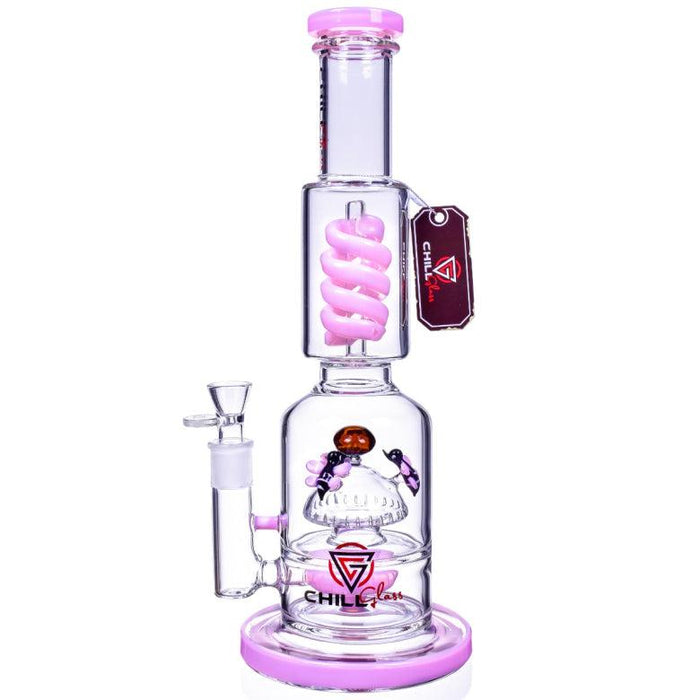 Chill Glass 15" Honey Bee Three Perc Bong
