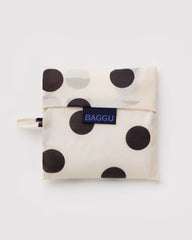Cream and Black Polka Dot Reusable Bag