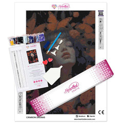 Crimson Dreams Diamond Painting Kit-30x40cm (12x16 in)-Heartful Diamonds