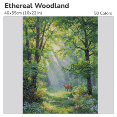 Ethereal Woodland Diamond Painting Kit-40x55cm (16x22 in)-Heartful Diamonds