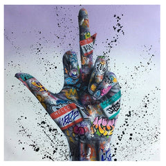Express Yourself: Hip Hop Inspirational Gesture Graffiti