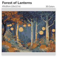 Forest of Lanterns Diamond Painting Kit-40x30cm (16x12 in)-Heartful Diamonds