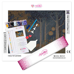 Forest of Lanterns Diamond Painting Kit-65x50cm (26x20 in)-Heartful Diamonds