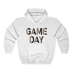 Game Day Hooded Sweatshirt, Leopard Print Game Day Hoodie Hoodie
