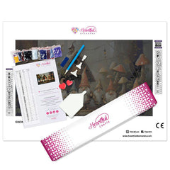 Gnomes in the Wild Diamond Painting Kit-70x40cm (28x16 in)-Heartful Diamonds