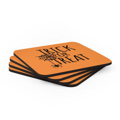 Halloween Coaster Set, Trick or Treat Coasters, Fall Coaster Set Home Decor