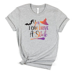Halloween Tshirt, I Can Drive Stick T-Shirt