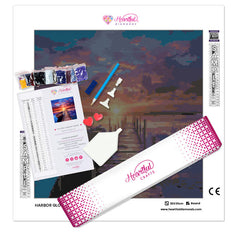 Harbor Glow Diamond Painting Kit-30x30cm (12x12 in)-Heartful Diamonds