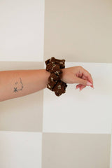 Hickory Floral Jumbo Scrunchie
