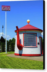 Historic Teapot Dome Service Station - Canvas Print - Fry1Productions