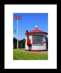 Historic Teapot Dome Service Station - Framed Print - Fry1Productions