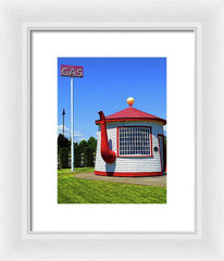 Historic Teapot Dome Service Station - Framed Print - Fry1Productions