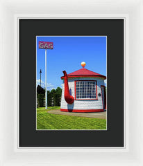 Historic Teapot Dome Service Station - Framed Print - Fry1Productions