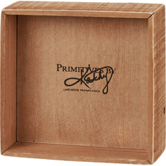 I Love Us Natural Inset Box Sign