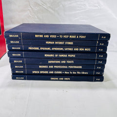 Jacob M. Braude's Complete Speaker's and Toastmaster's Library (1967) – 8 Volume Box Set