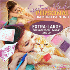 Custom Diamond Painting X-LARGE SIZES-Diamond Painting Kit-Heartful Diamonds
