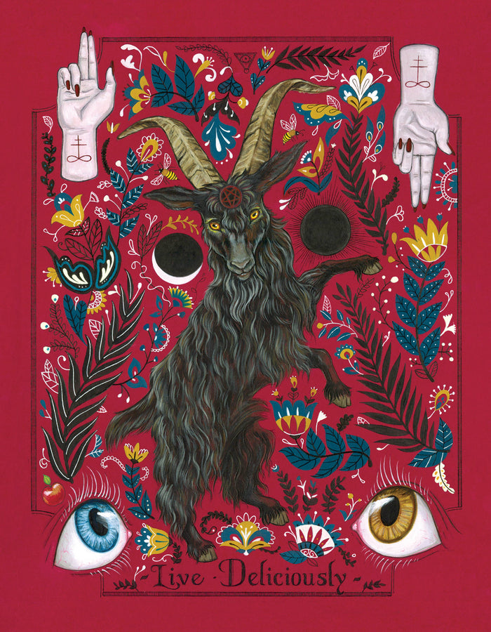 Live Deliciously print: 8"x10"