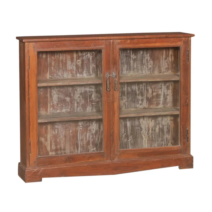 Lowboy Cabinet with Glass-Style A: Available at City Home PDX