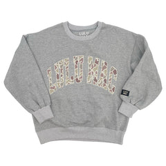 LuLu Mac Camo Sweatshirt (Light Grey) - 260 Broadway Boutique