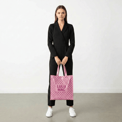 LuLu Mac Hot Pink Polka Dot Tote - 260 Broadway Boutique