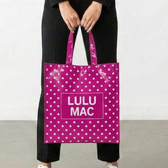 LuLu Mac Hot Pink/White Dot Tote - 260 Broadway Boutique