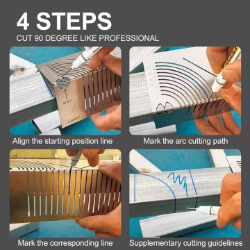 MG06791 Hollow 90° Folding Ruler
